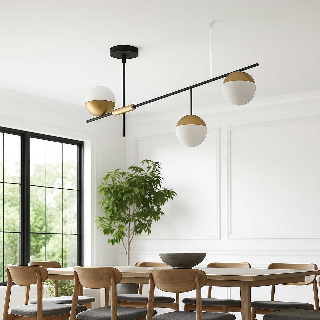 Lampara De Techo Candelabro Moderno Estilo Nórdico Asimetric