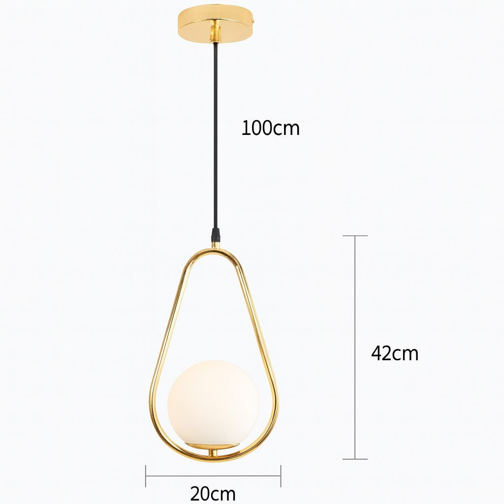 Lampara De Techo Nórdica Modelo Gota Minimalista