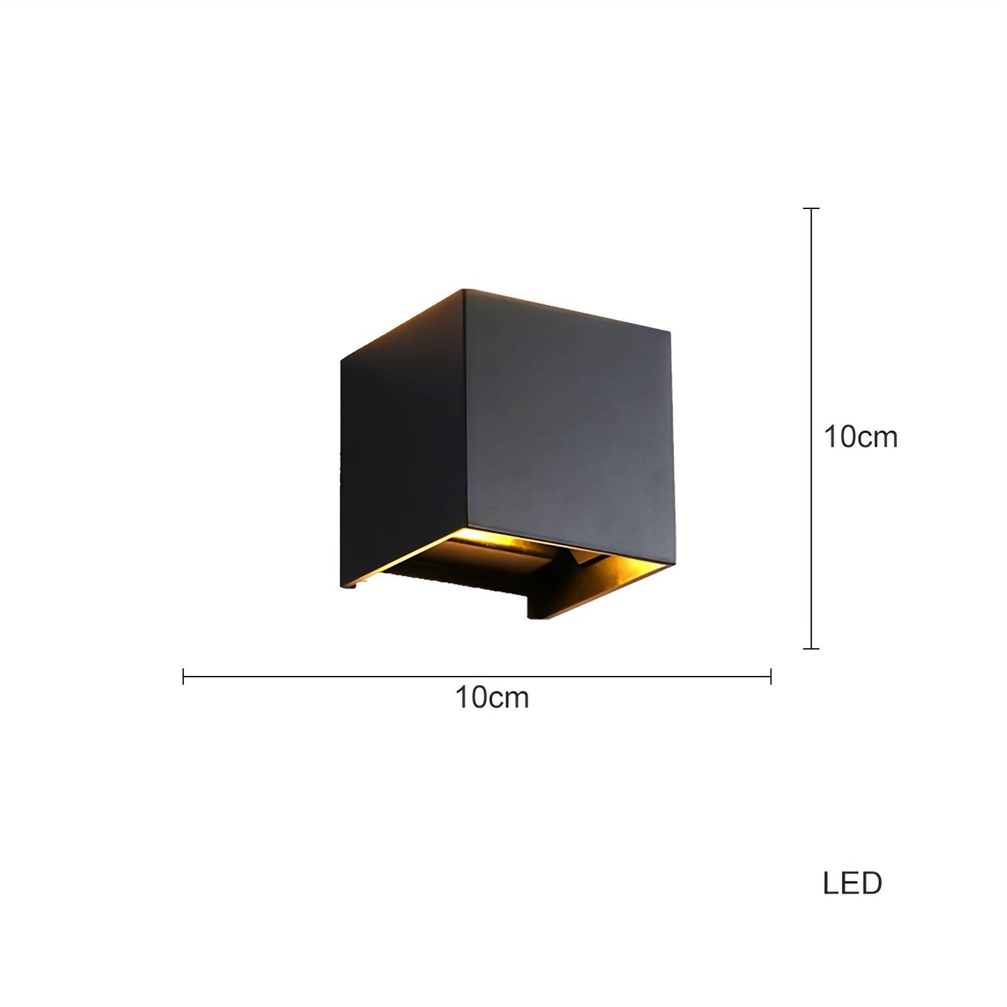 Lámpara Aplique De Pared Moderno Tipo Cubo