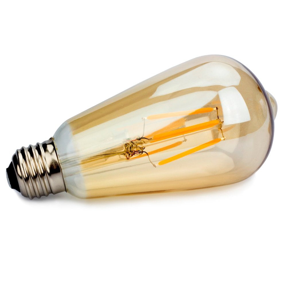 Bombillo Vintage Edison Led Ambar Pera. Exito Corp
