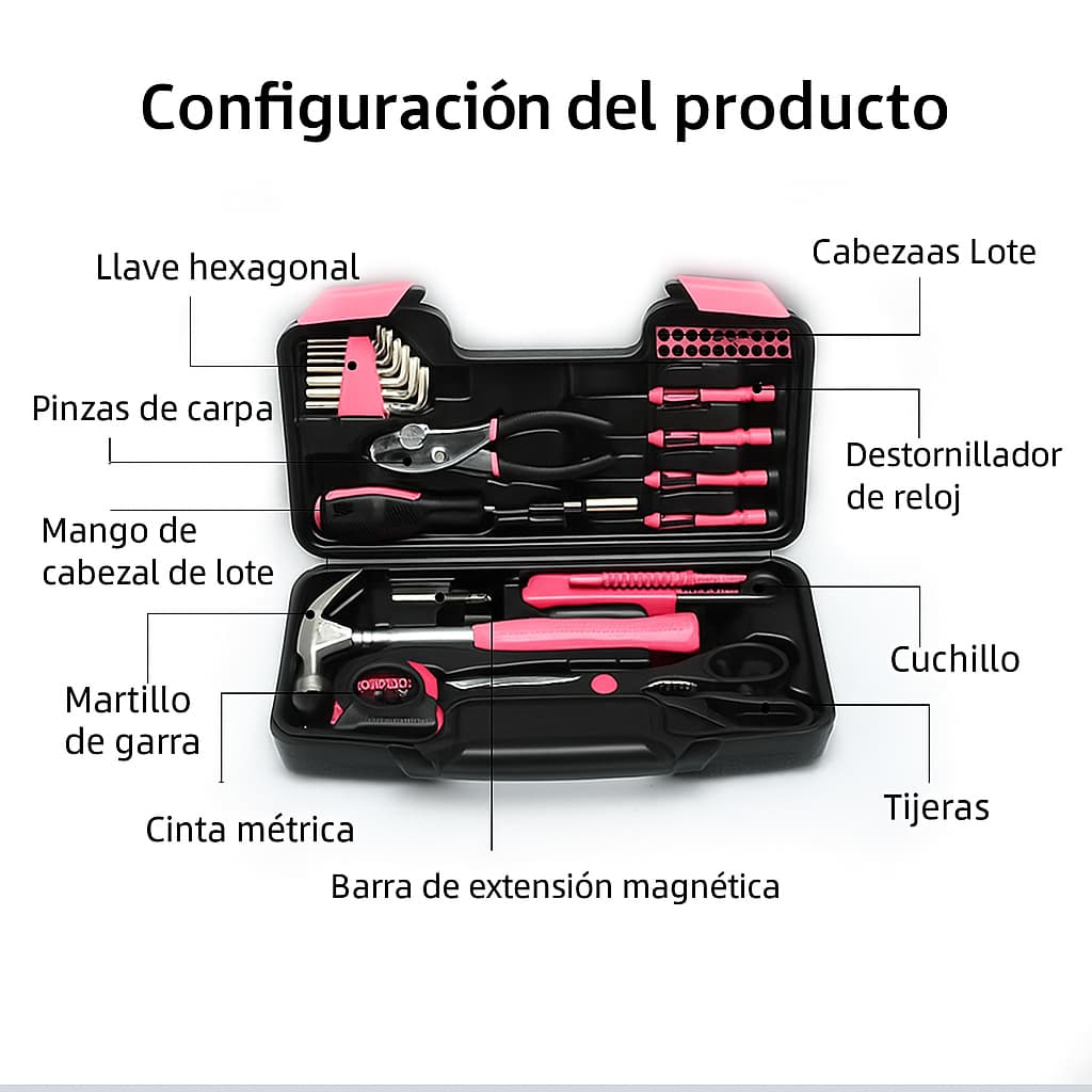 Juego De Herramientas 39 Pzs Multiuso Mecánico