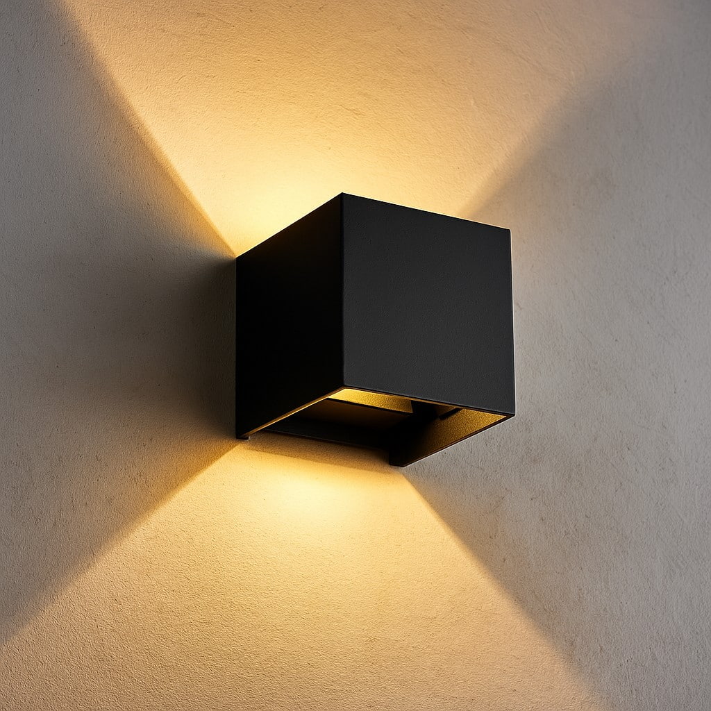Lámpara Aplique De Pared Moderno Tipo Cubo