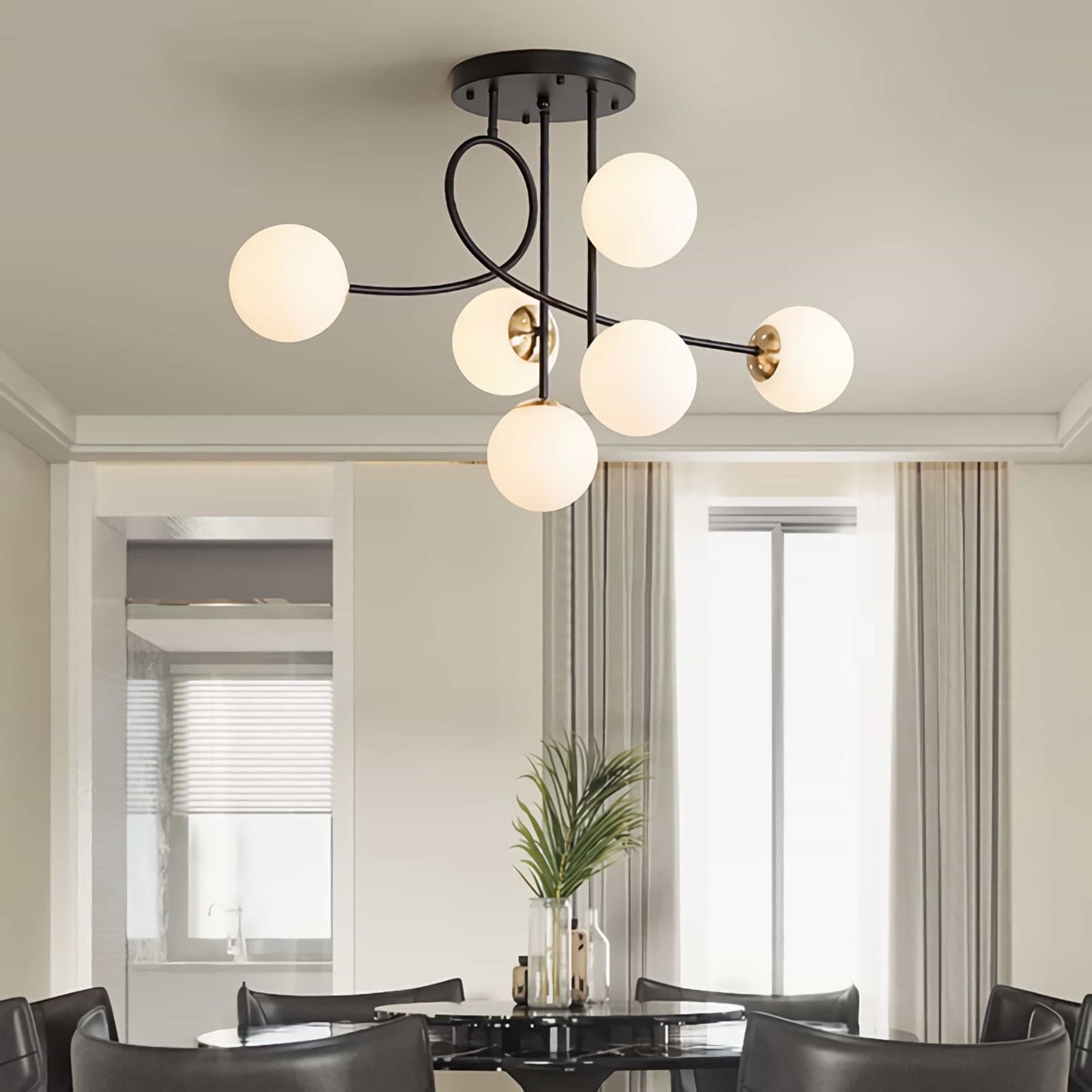 Lampara De Techo Candelabro Moderno Estilo Nórdico Lotto