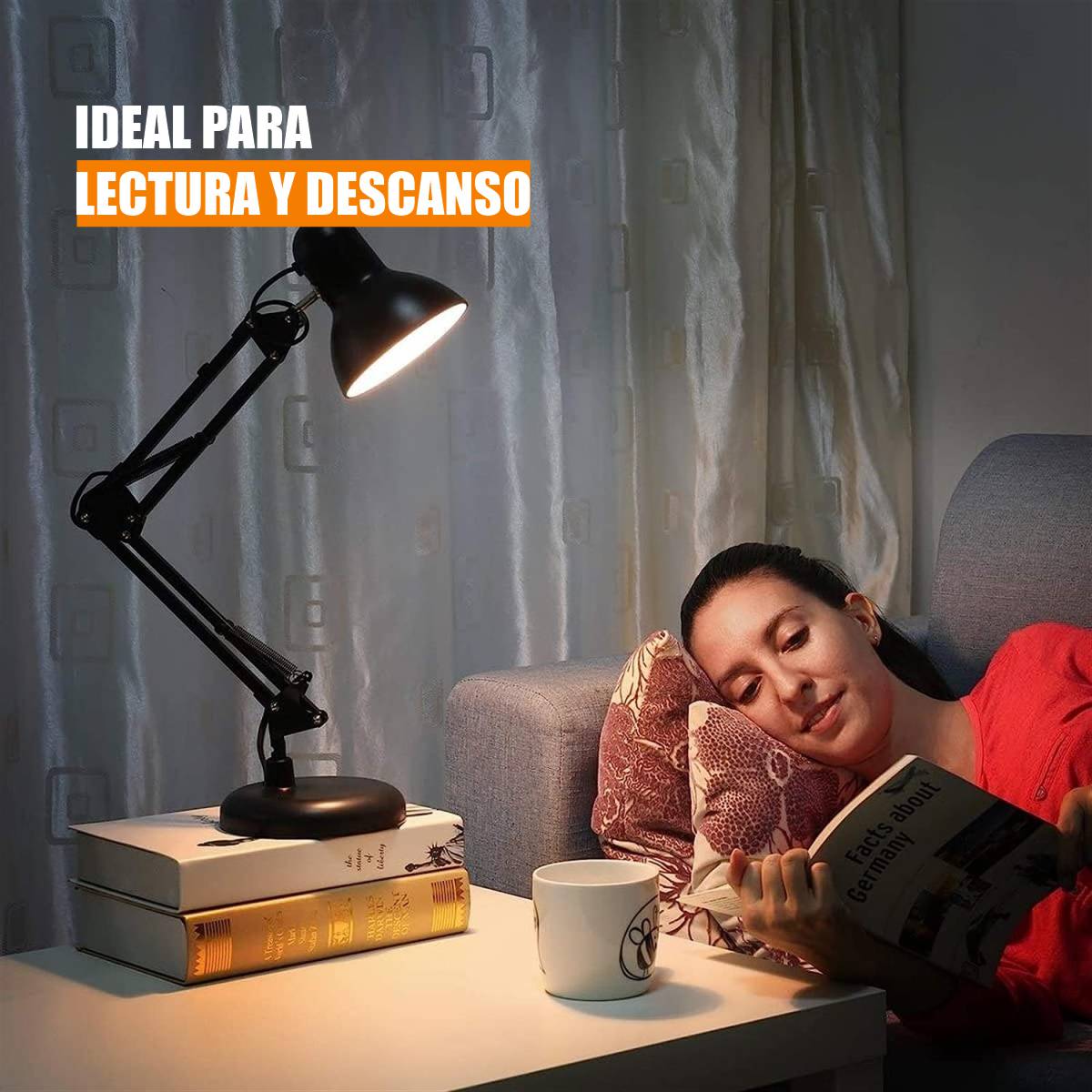 Lampara De Mesa Escritorio Brazo Flexible Metal