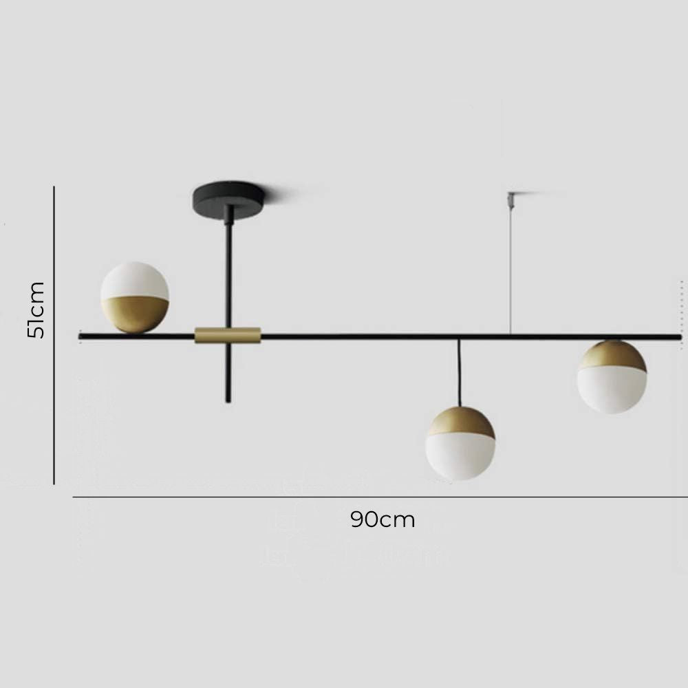 Lampara De Techo Candelabro Moderno Estilo Nórdico Asimetric