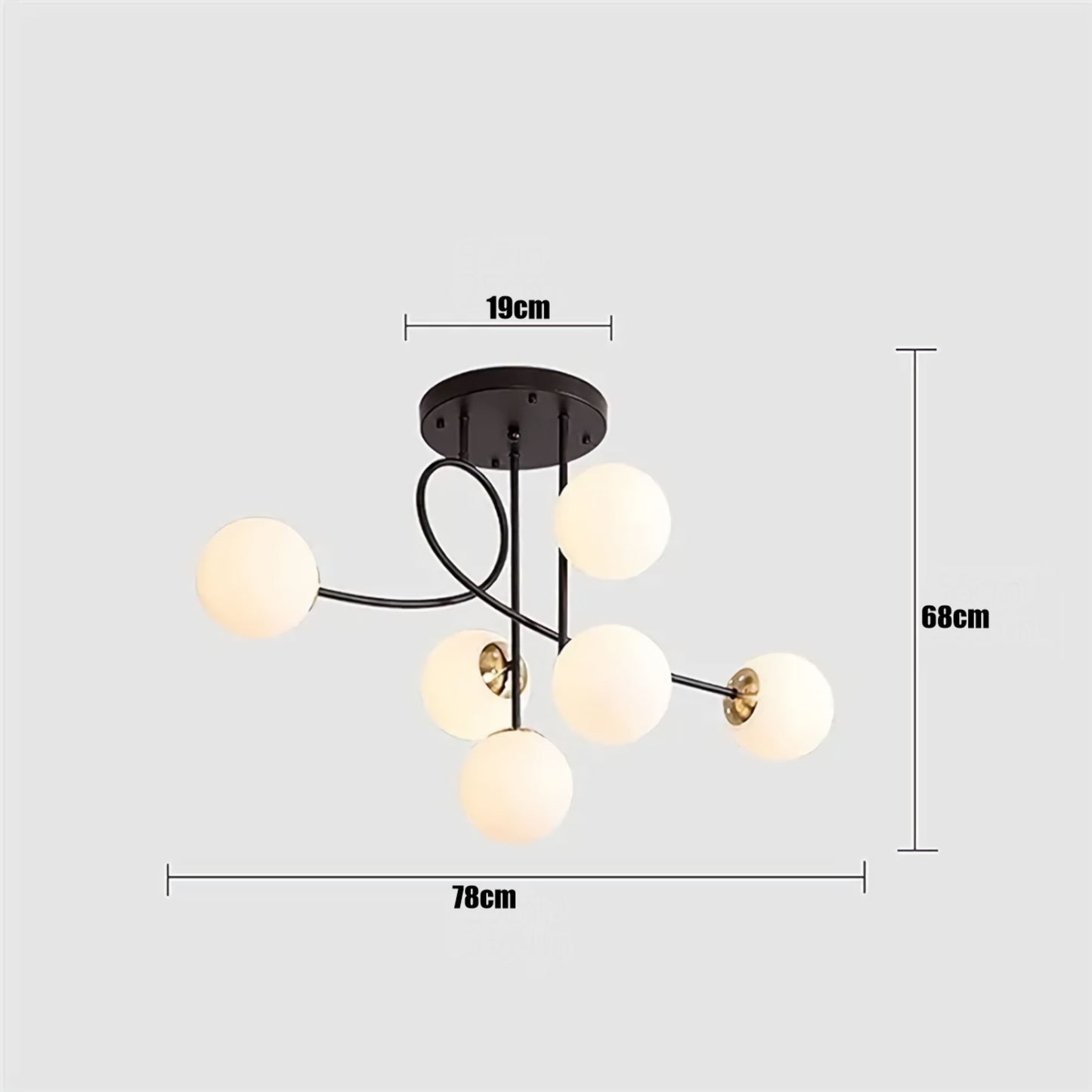 Lampara De Techo Candelabro Moderno Estilo Nórdico Lotto