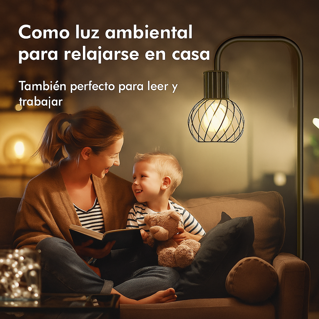 Lámpara De Piso Para Sala Vintage Altura Ajustable