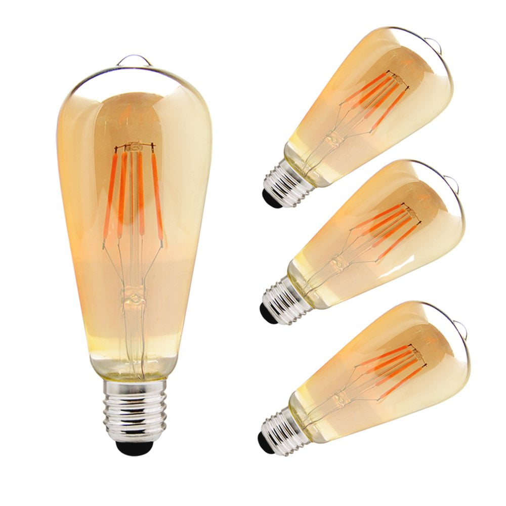 Bombillo Vintage Edison Led Ambar Pera. Exito Corp