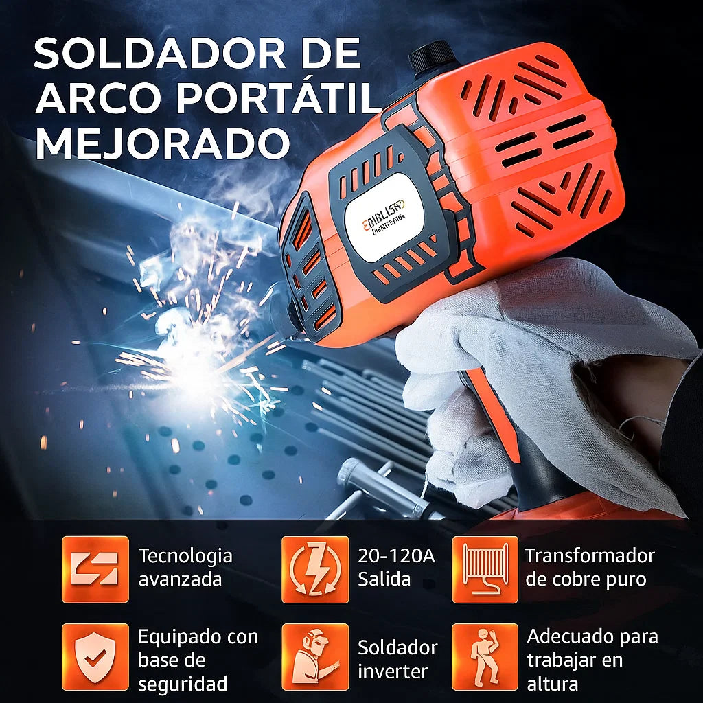 Soldador Laser Inversor Portátil De Mano 120a Con Accesorios