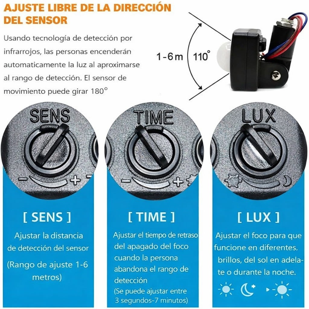 Reflector Led 50w Con Sensor De Movimiento