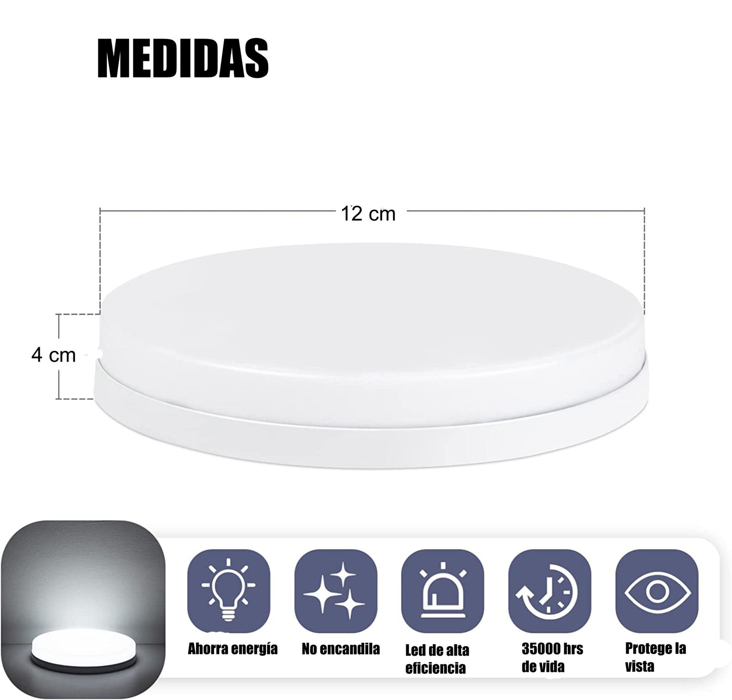 Panel Led 18w Sobreponer Borde Infinito Luz Calida
