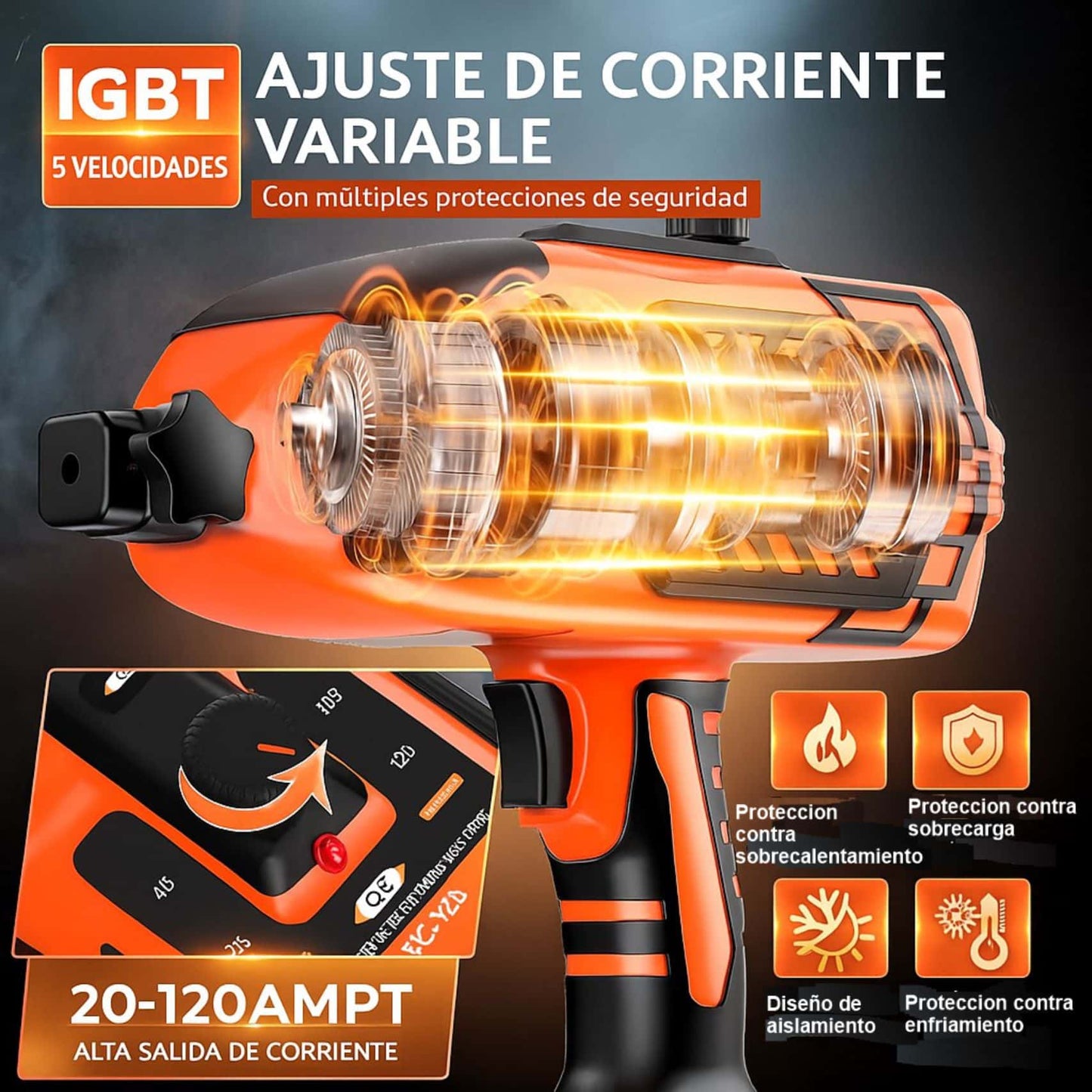 Soldador Laser Inversor Portátil De Mano 120a Con Accesorios