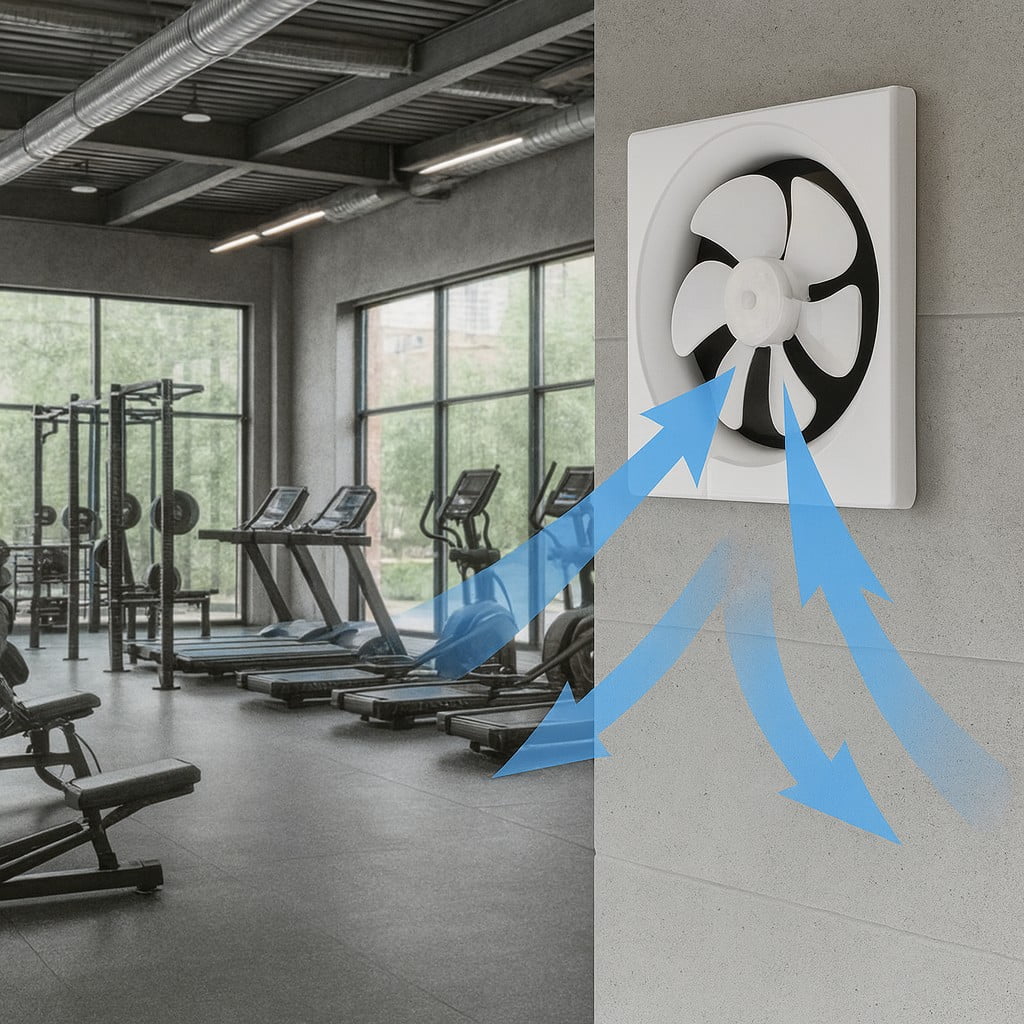 Extractor De Aire, Olores Para Baño Cocina Industrial 12pulg Blanco