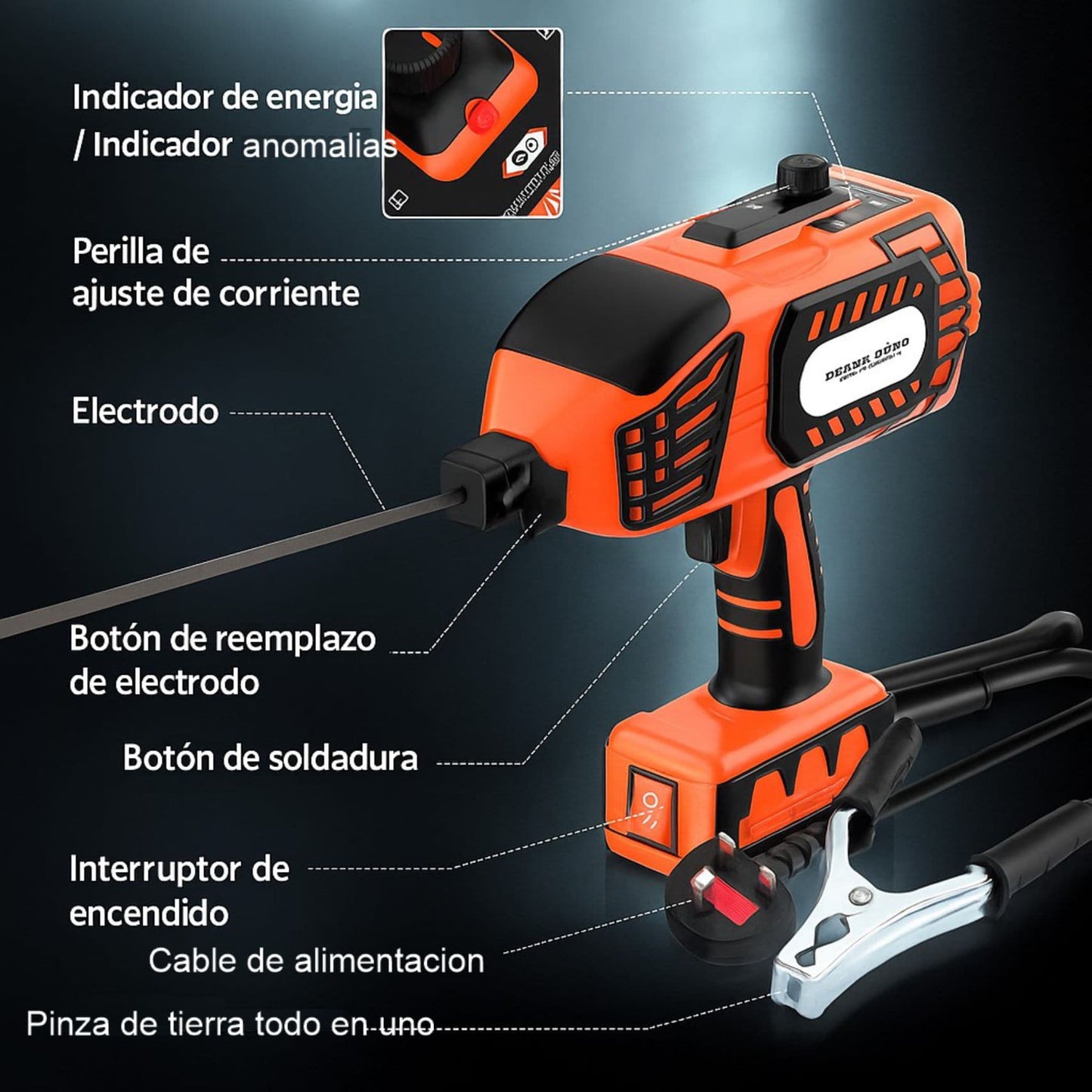 Soldador Laser Inversor Portátil De Mano 120a Con Accesorios