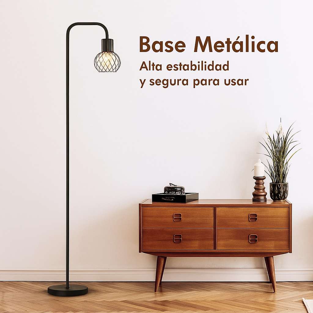 Lámpara De Piso Para Sala Vintage Altura Ajustable