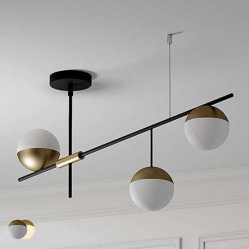 Lampara De Techo Candelabro Moderno Estilo Nórdico Asimetric