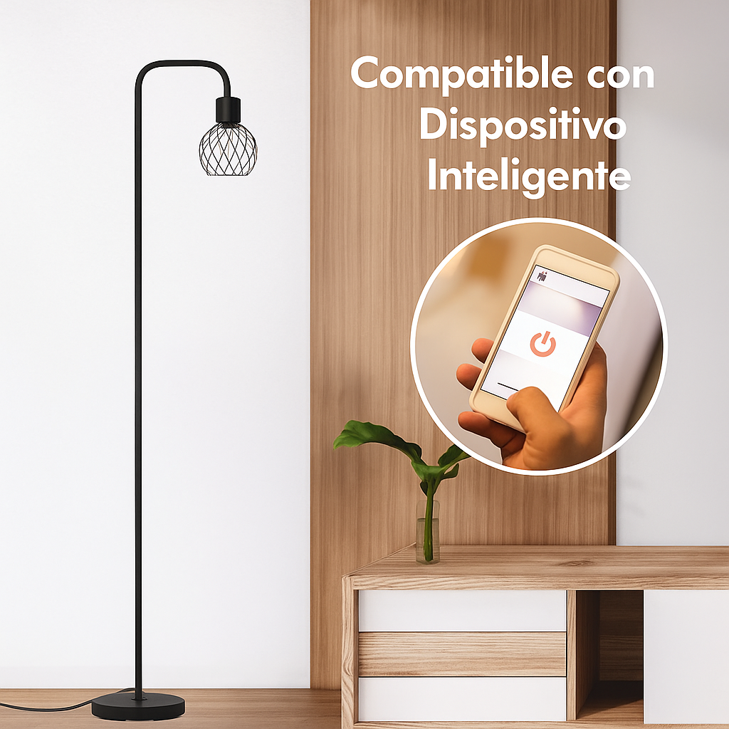 Lámpara De Piso Para Sala Vintage Altura Ajustable