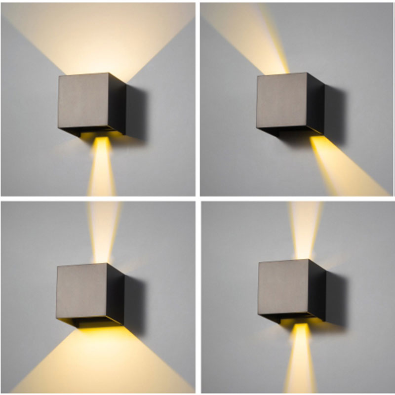 Lámpara Aplique De Pared Moderno Tipo Cubo