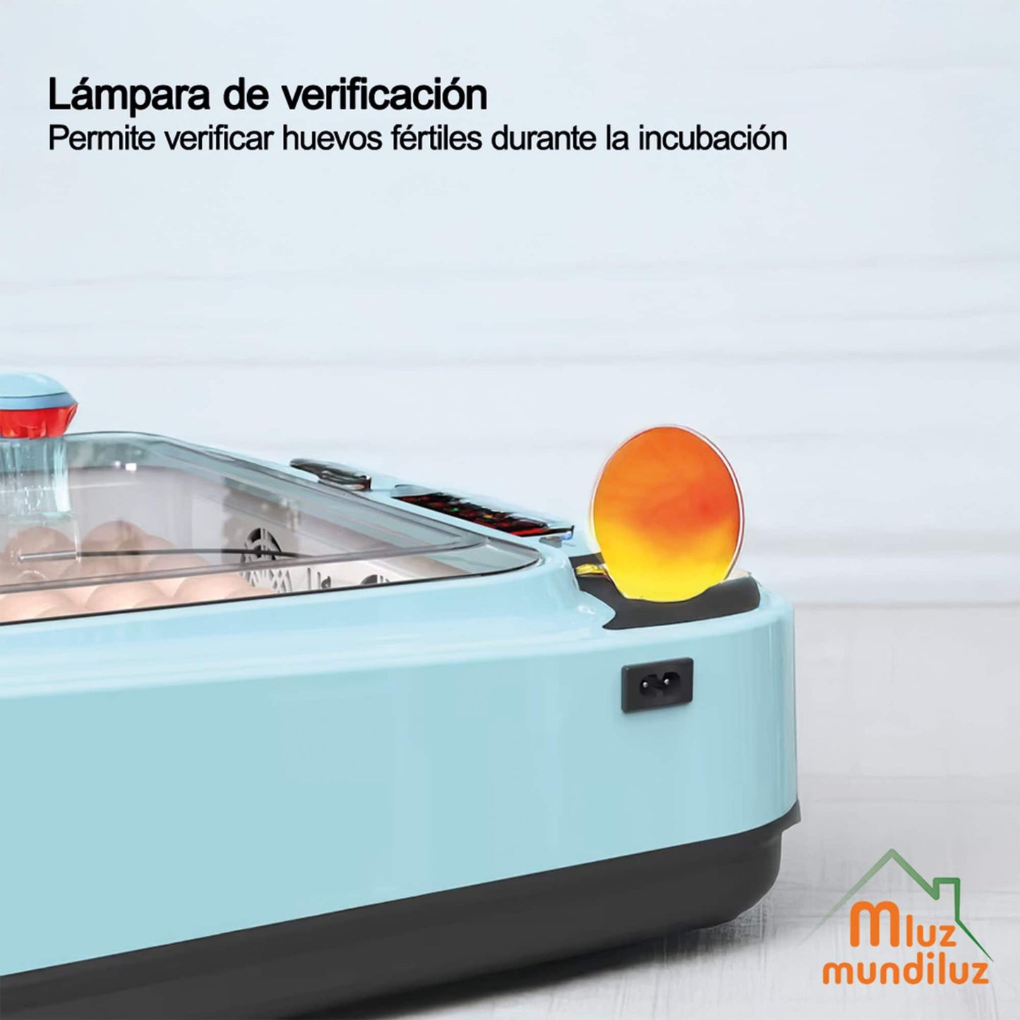 Incubadora 24 Huevos Volteo Automatico Y Panel De Control Humedad