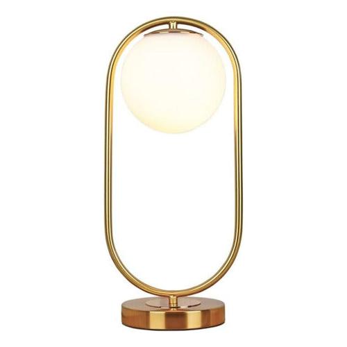 Lámpara De Mesa Moderna Nórdica Modelo Moon Dorada