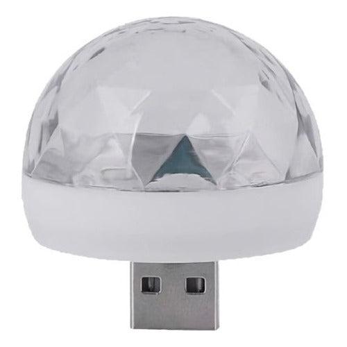 Bombillo Rgb Decorativo Reflector De Luces De Colores Usb