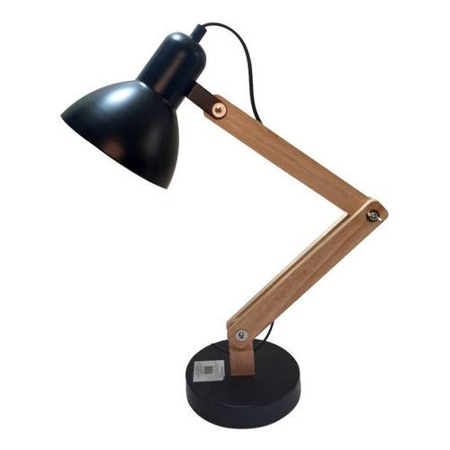 Lampara De Mesa Escritorio De Brazo Madera
