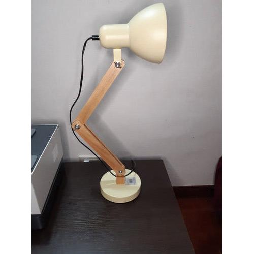 Lampara De Mesa Escritorio De Brazo Madera