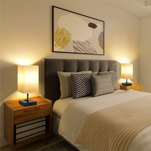 Lámpara De Mesita De Noche Para Dormitorio