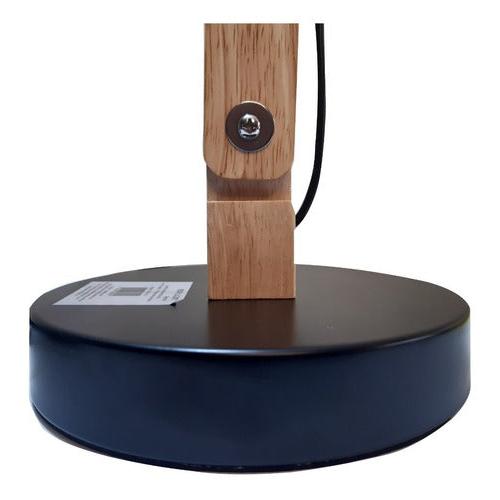 Lampara De Mesa Escritorio De Brazo Madera
