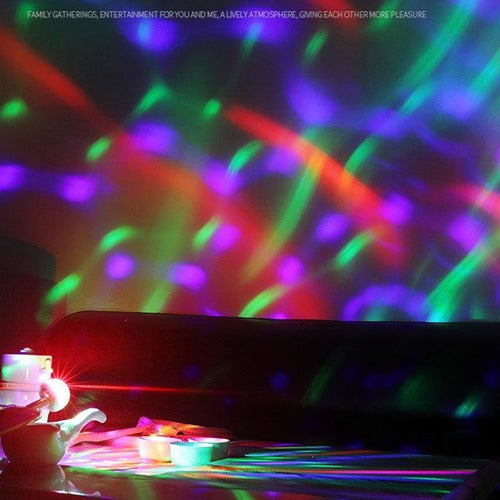 Lampara Proyector De Luces De Colores Decorativo Usb
