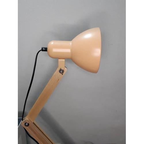 Lampara De Mesa Escritorio De Brazo Madera