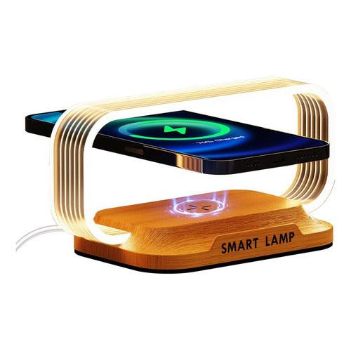 Lampara De Mesa De Noche Con Cargador Inalambrico