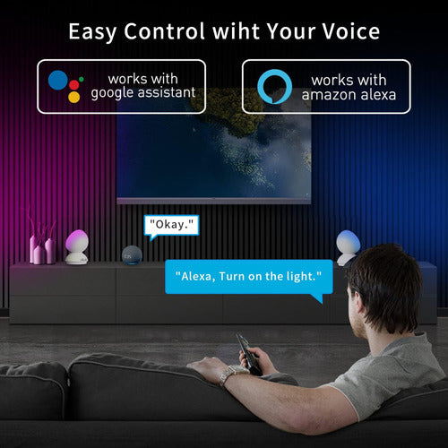 Lampara De Mesa Tactil Inteligente. App, Alexa Y Google