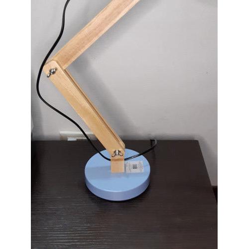 Lampara De Mesa Escritorio De Brazo Madera