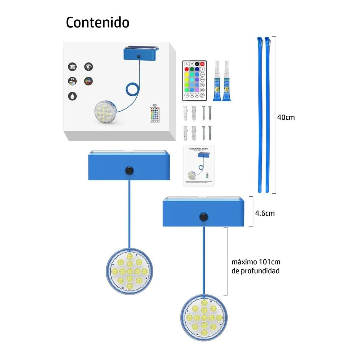 Balas Sumergibles Solares Para Piscinas X 2 Unidades