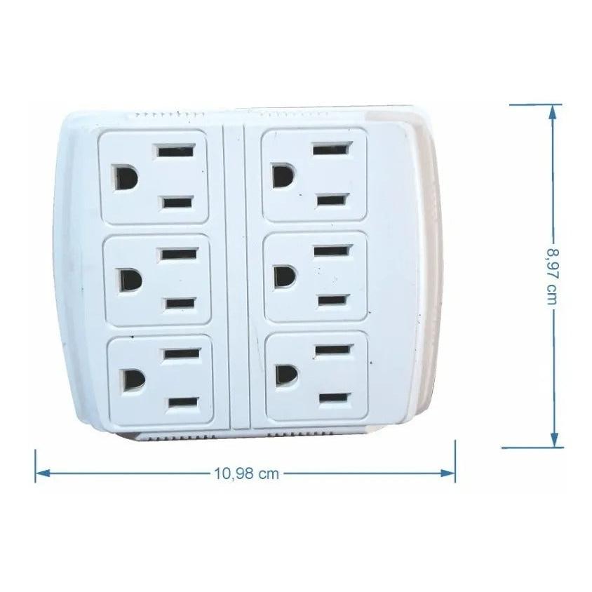 Multitomas Electrico Multicontacto De 6 Salidas. Exito Corp