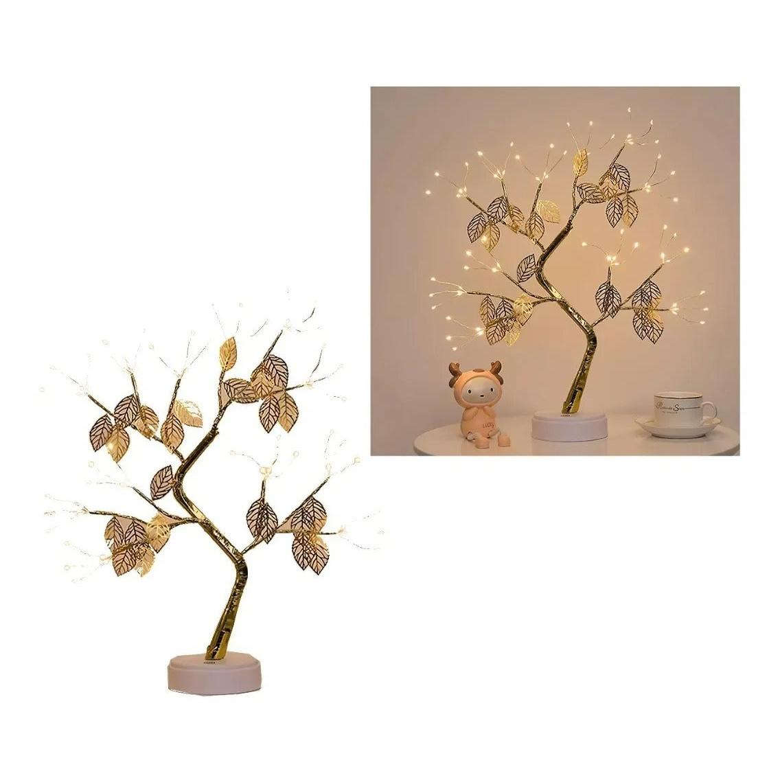 Árbol De Navidad Para Mesa Con Luces Led