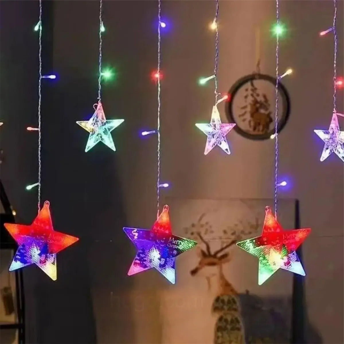 Cortina Extensión De Luces De Navidad De Motivos Y Funciones