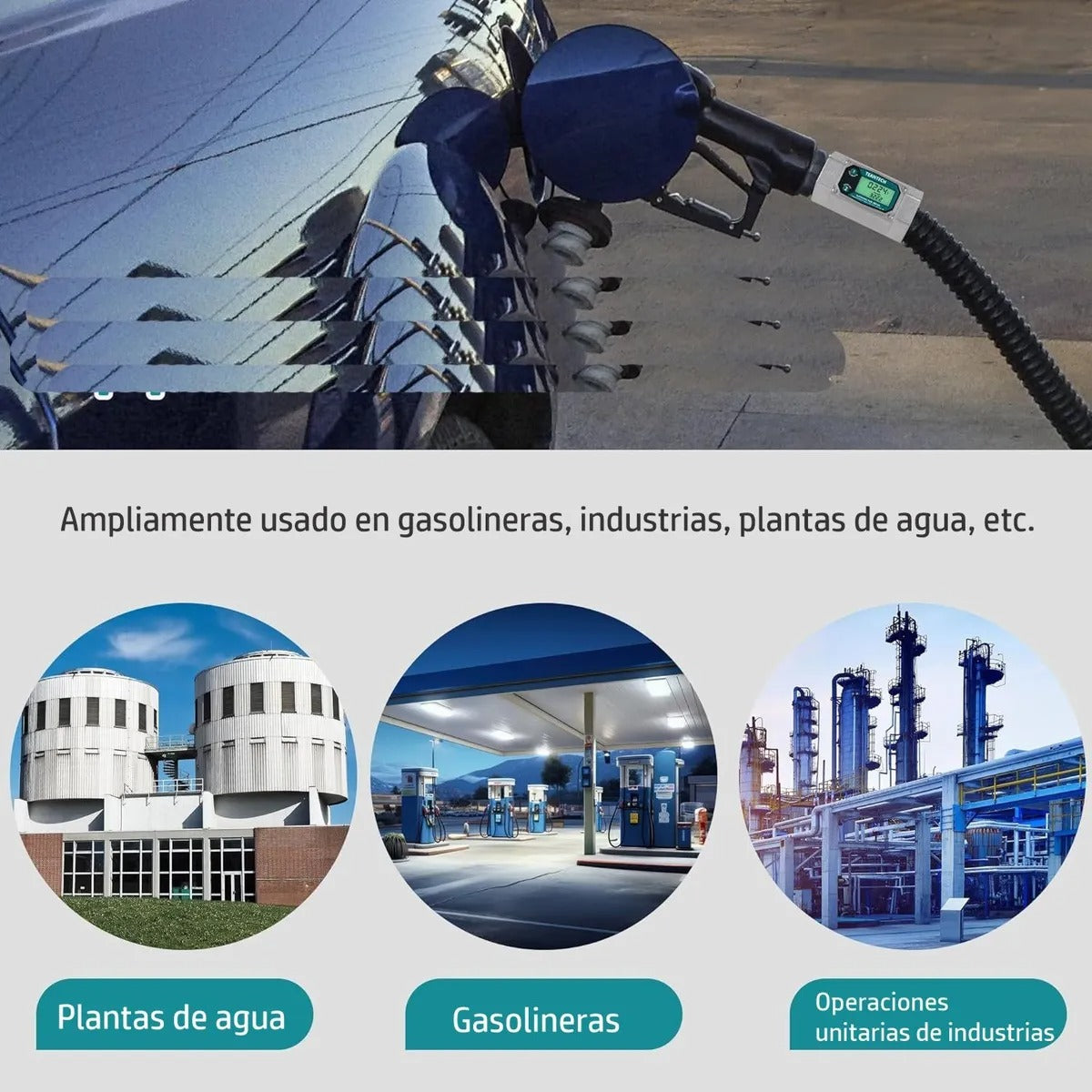Caudalímetro Medidor Flujo 1'' Combustible Líquidos Químicos
