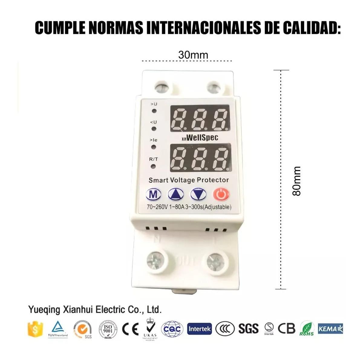 Protector De Voltaje Inteligente Para Toda La Casa 120v 80a