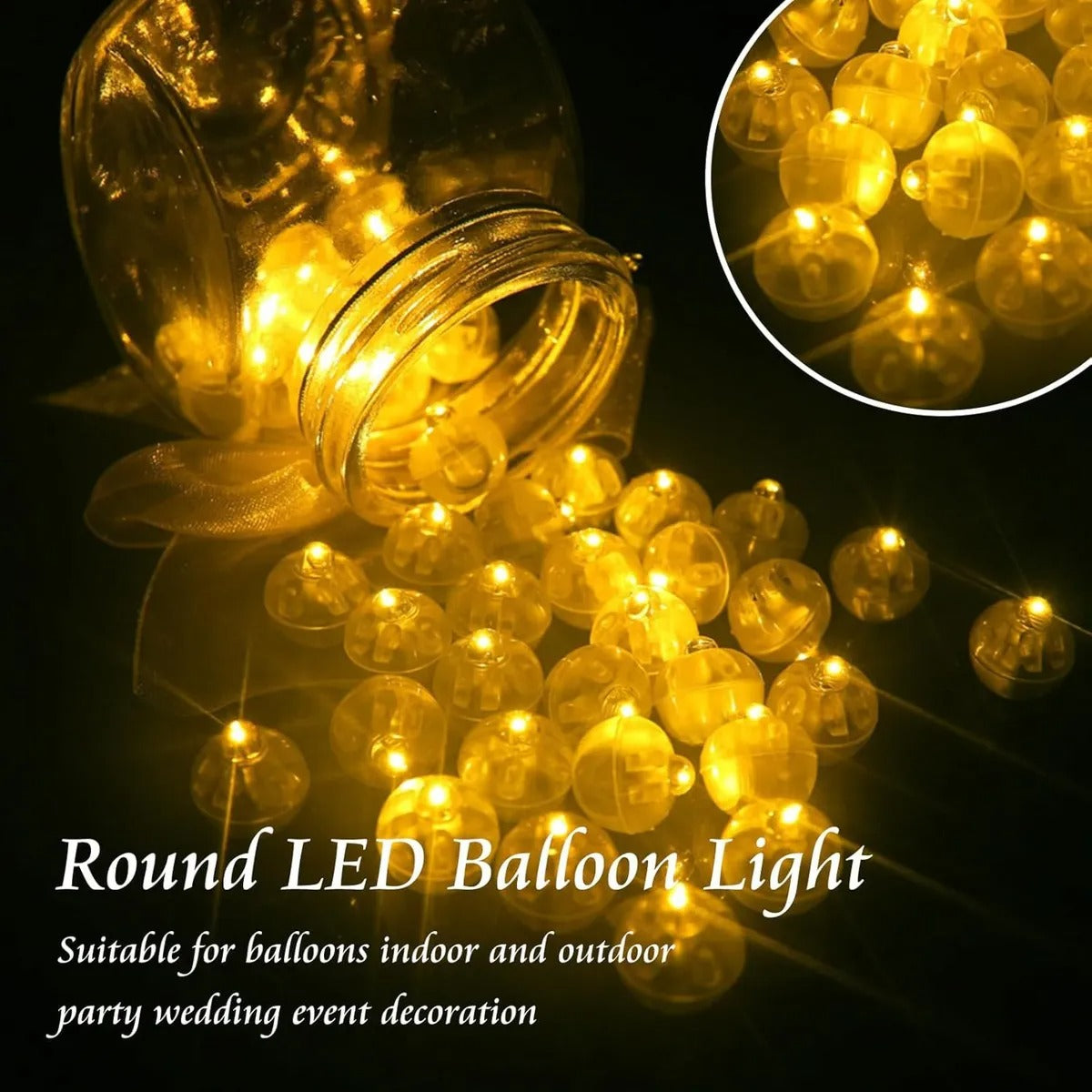 Luces De Navidad Esfera Decoración Pesebre, Globos X10 Unid