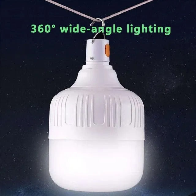 Bombillo Led De Emergencia Portatil Recargable Usb 20w 6500k