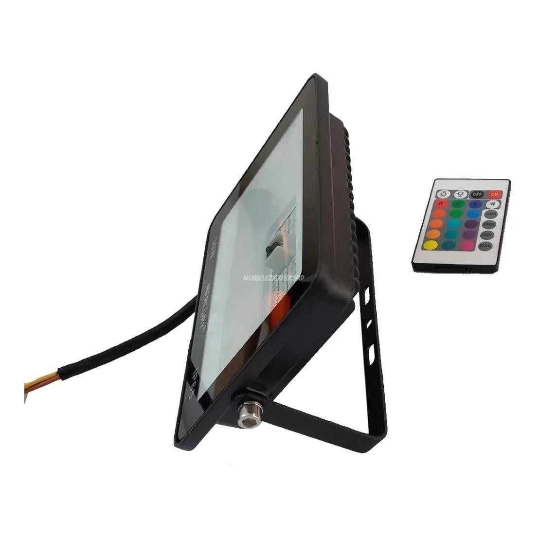 Reflector Led Rgb Multicolor Con Control 30w