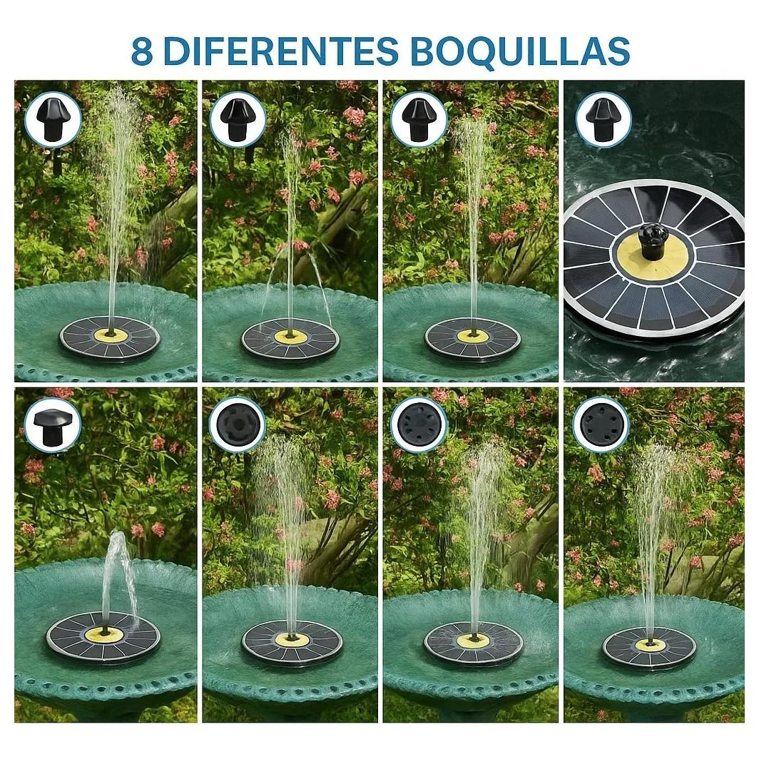 Fuente De Agua Decorativa Solar.