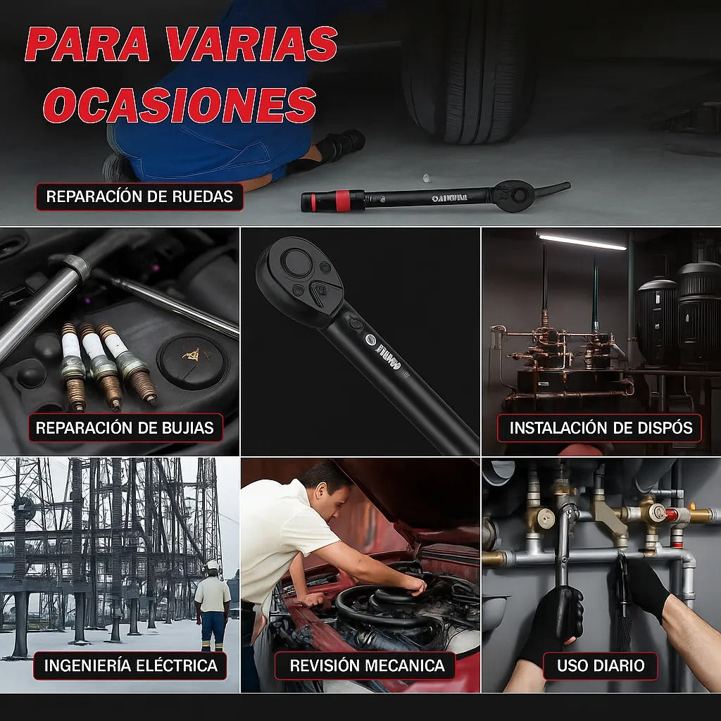 Torquimetro 1/2 Alta Precision Doble Escala 10-170.0ft.lb