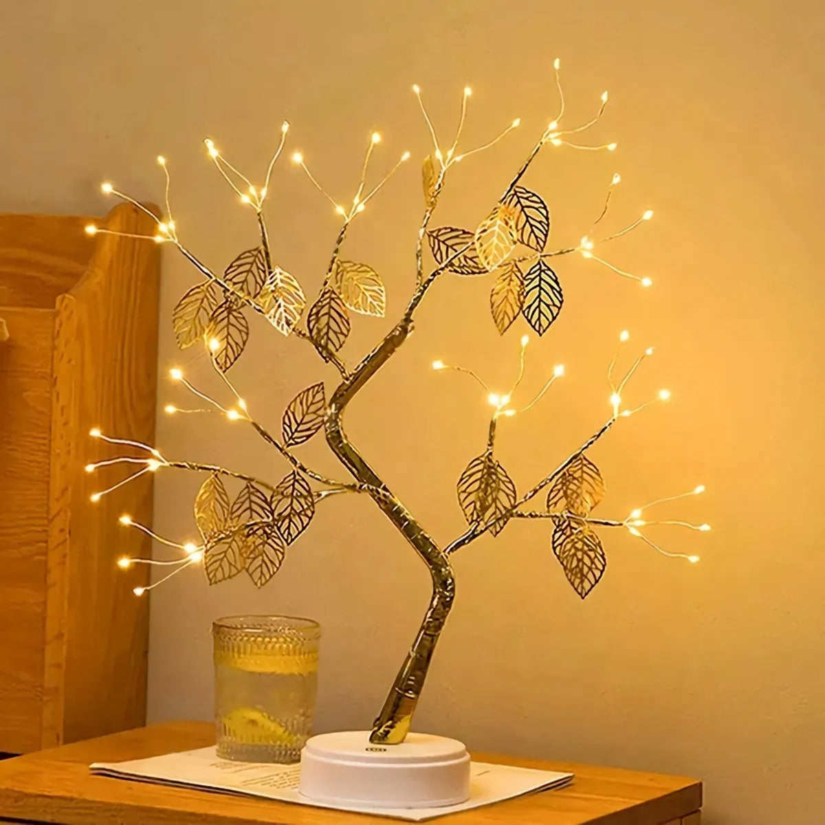 Árbol De Navidad Para Mesa Con Luces Led
