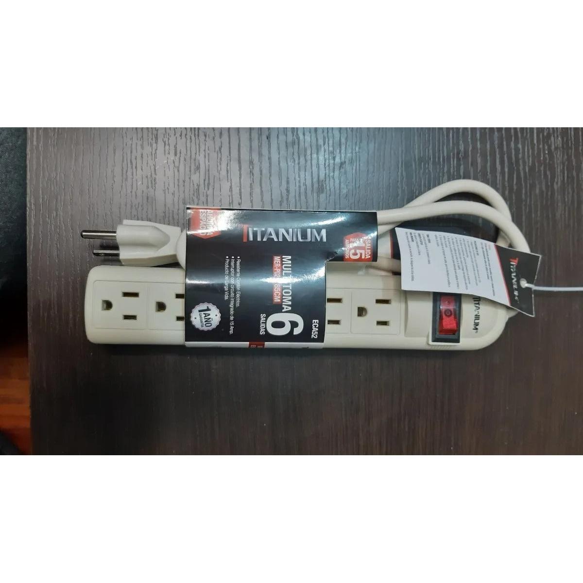 Multitomas Electrico 6 Entradas Con Protección