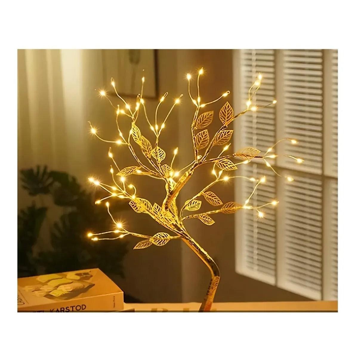 Árbol De Navidad Para Mesa Con Luces Led