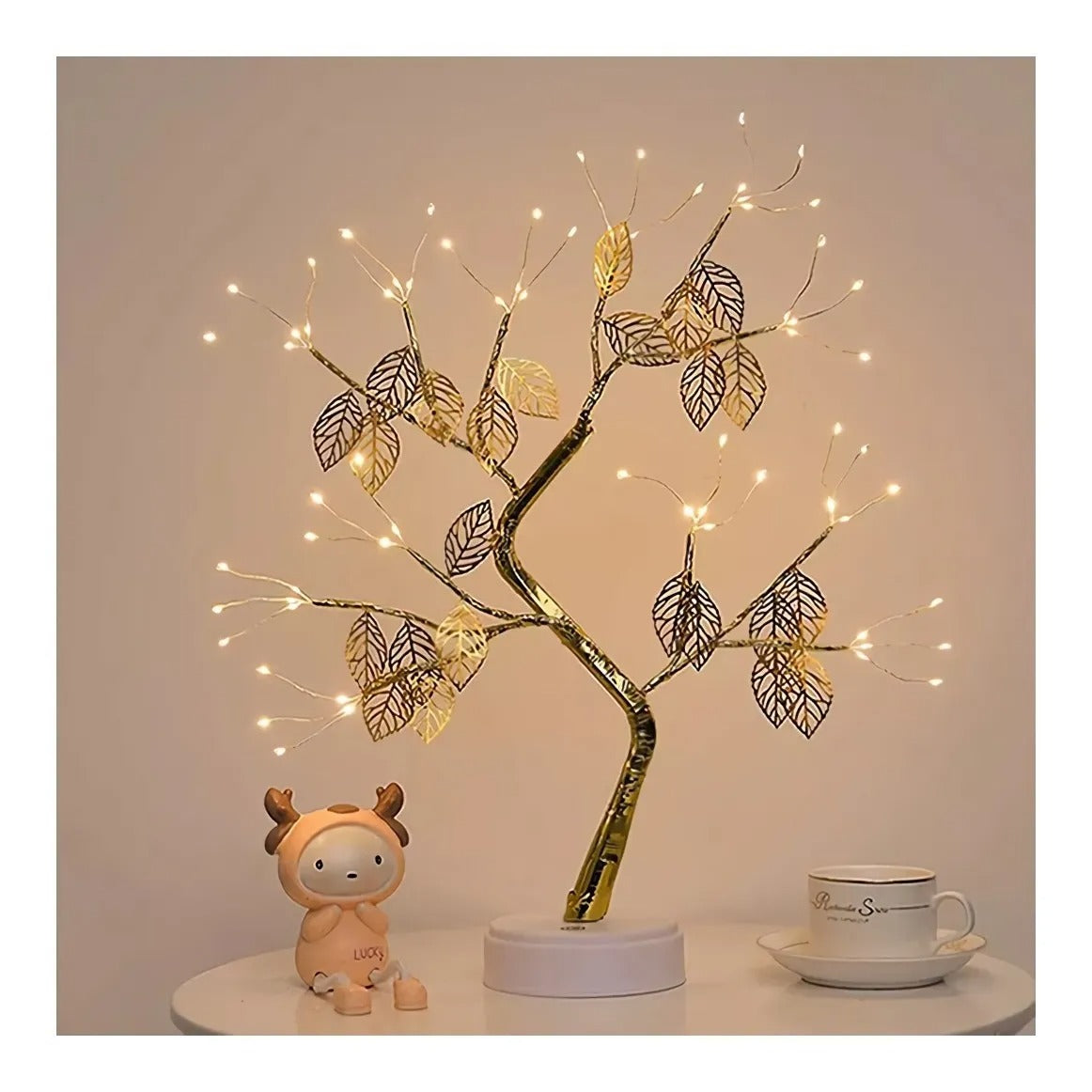 Árbol De Navidad Para Mesa Con Luces Led