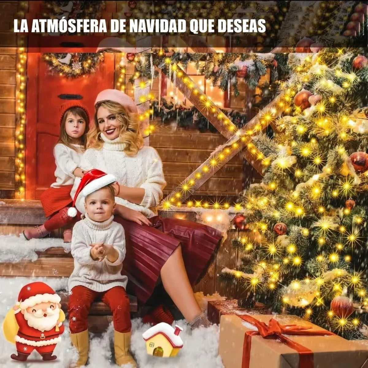 Luces De Navidad Lineal De 60 Metros Exteriores.